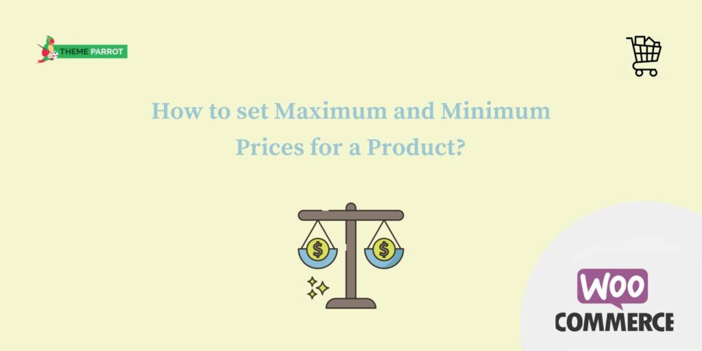 how to set maximum and minimum prices for a product
