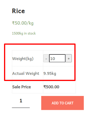 checkout page of rice