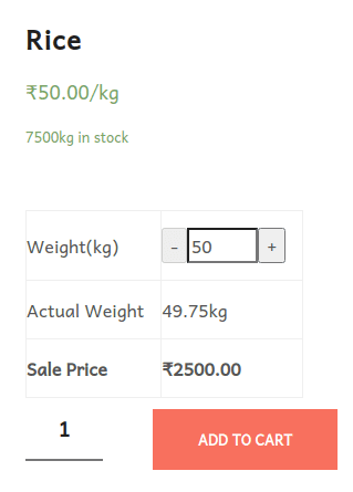 checkout page of rice