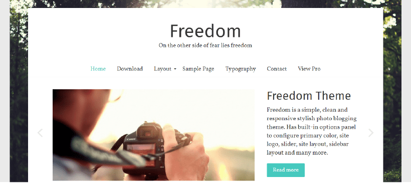 freedom free blogger wordpress theme
