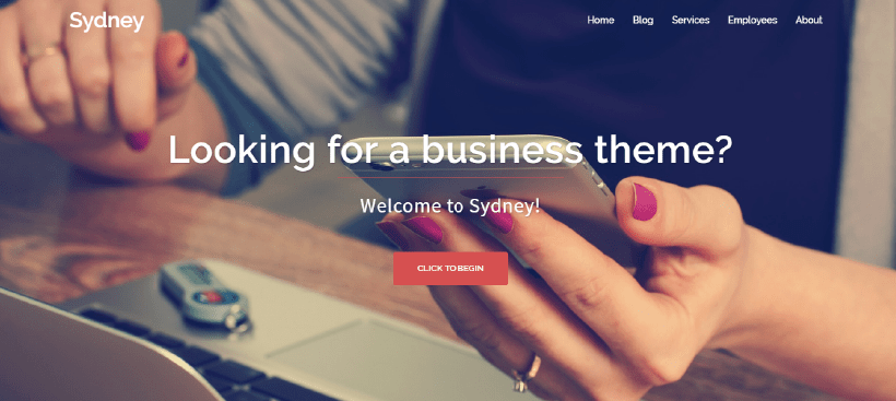 sydney free blogger wordpress theme