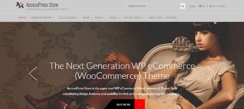 free accesspress store woocommerce theme