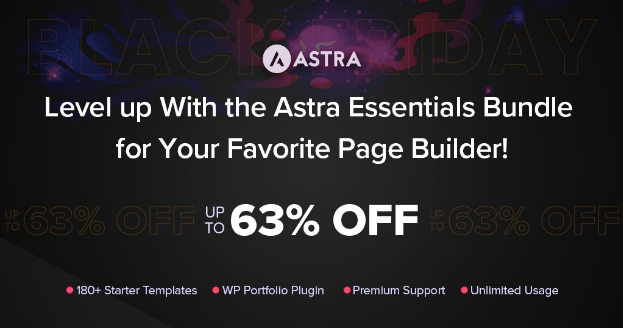 black friday favourite page builder one