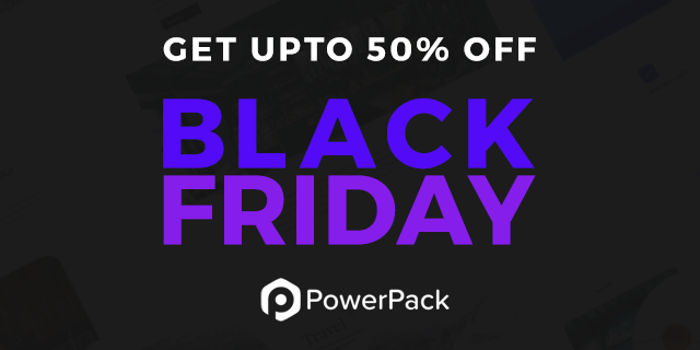 banner image of black friday deals powerpack elements