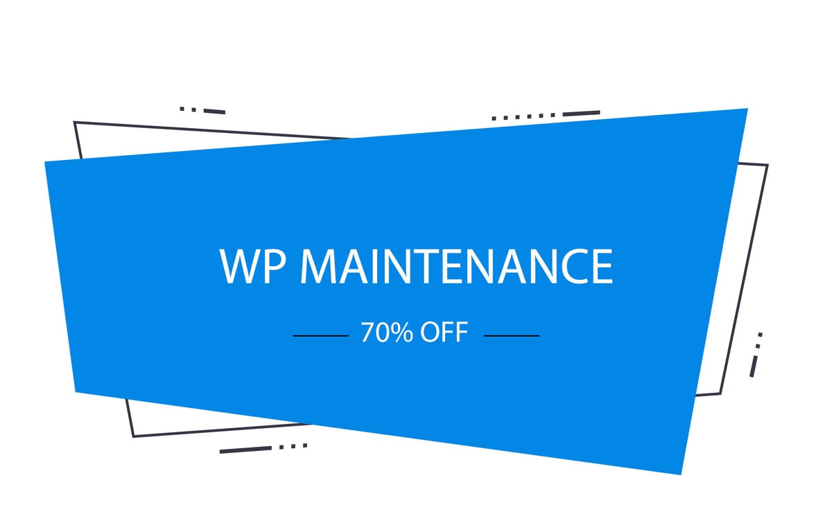 banner image of wp maintenance bfcm