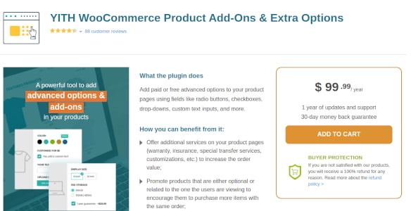 yith woocommerce product addons plugin