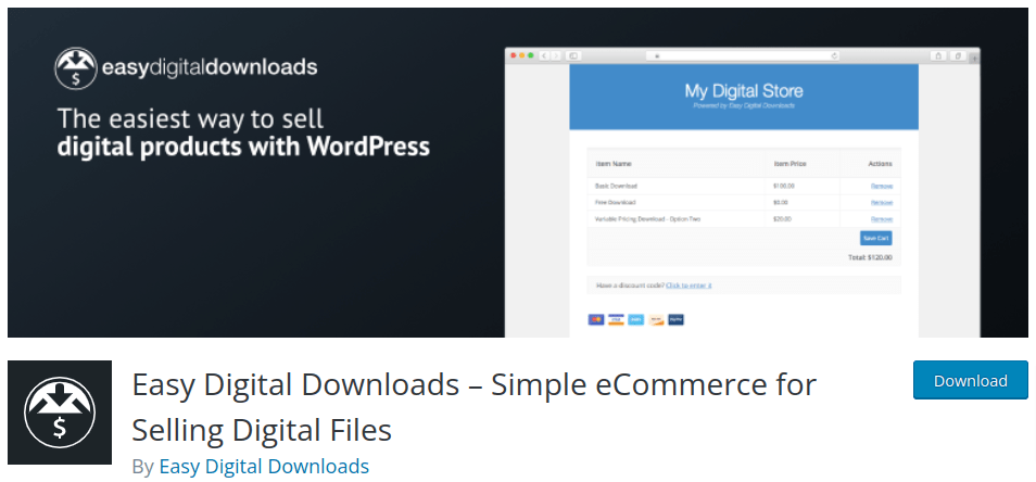 easy digital downloads wordpress plugin