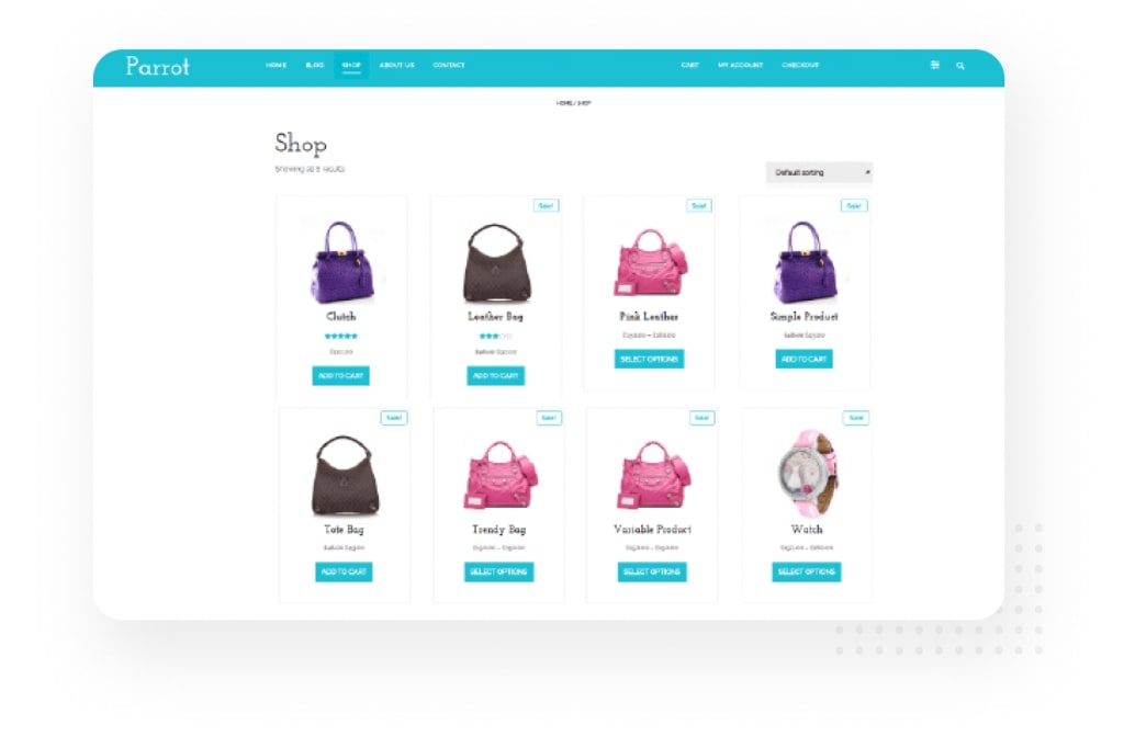 woocommerce compatibility of parrot theme