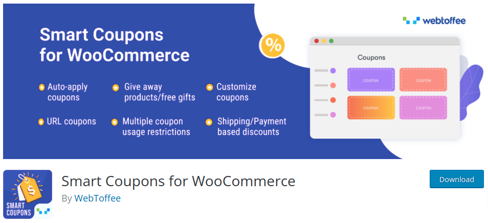 banner image of smart coupons for woocommerce plugin