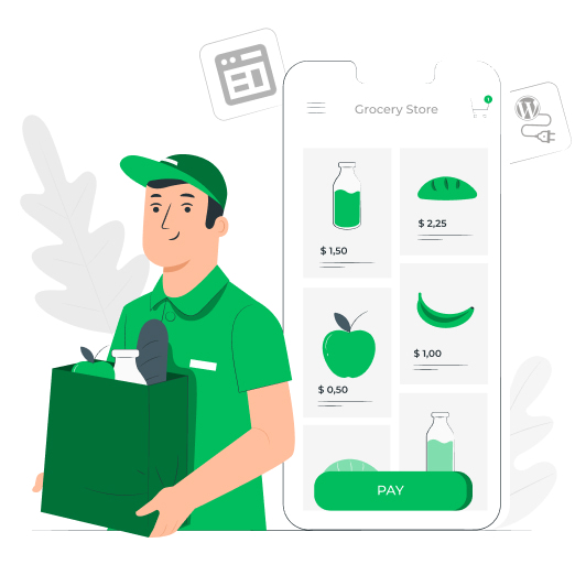 title image of best ecommerce grocery store themes and plugins