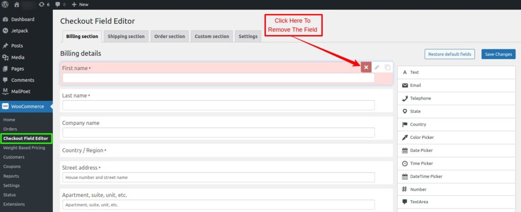 How to Remove Extra Checkout Fields from WooCommerce?