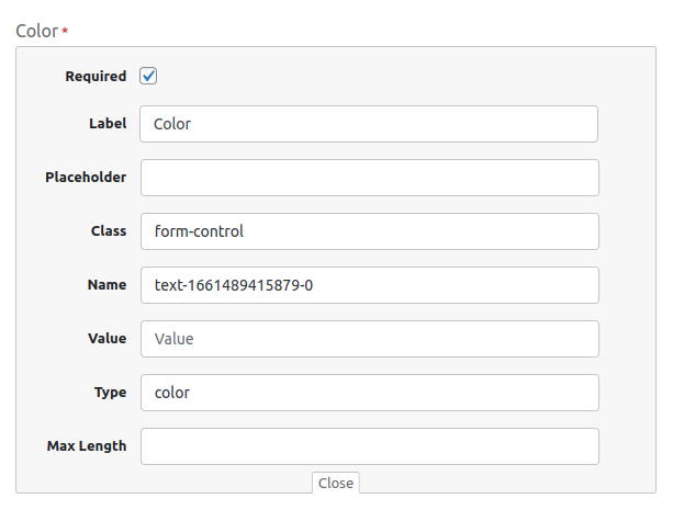 customizing the color picker field of extra product options plugin