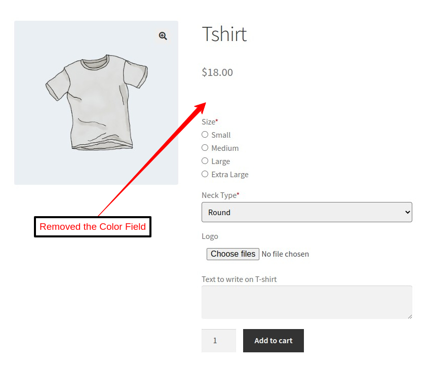 removed the color picker field from product page