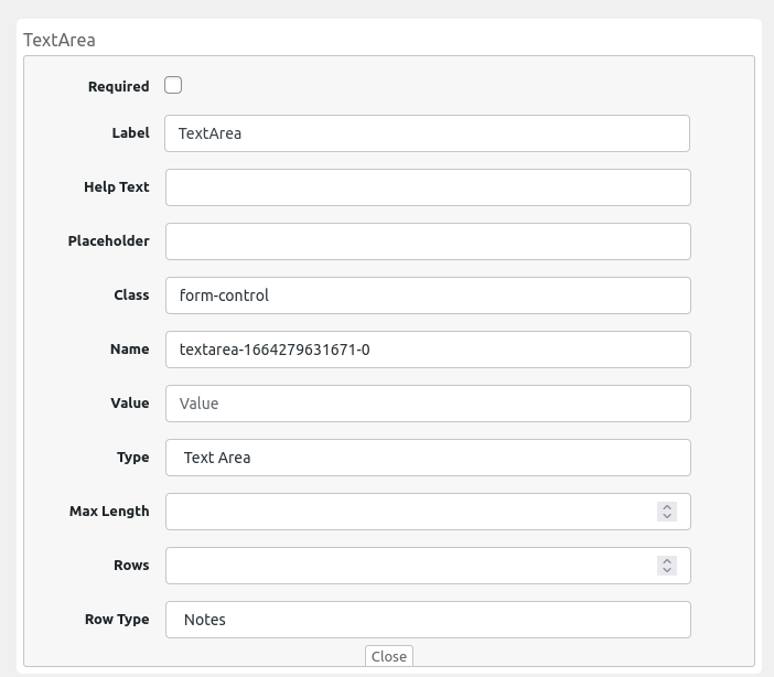 backend of extra product options plugin displaying textarea field