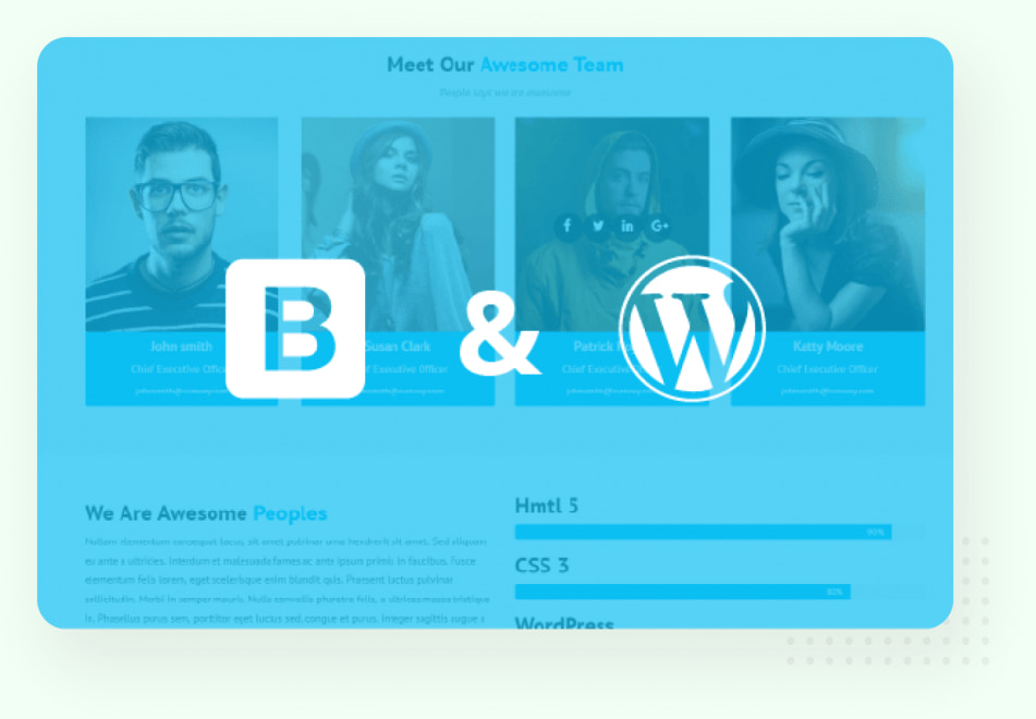 bootstrap and wordpress technologies compatiblity of runway