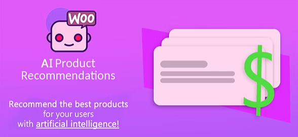 banner image of ai product recommendations woocommerce plugin