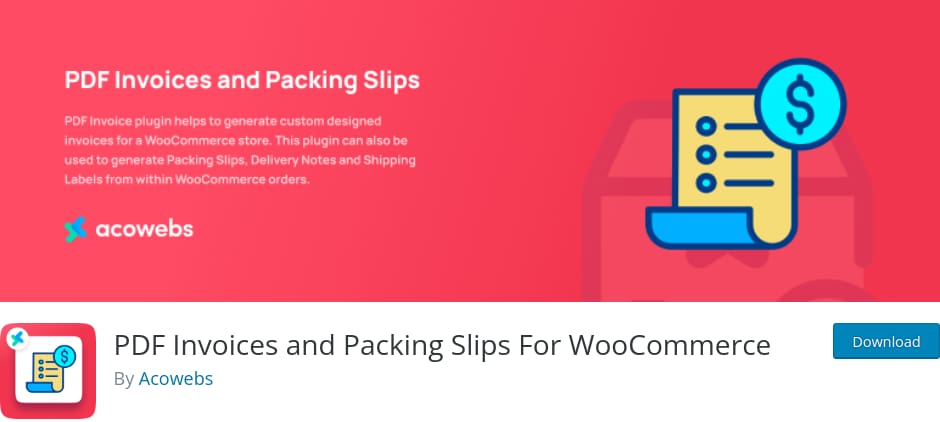 banner image of pdf invoices packing slips woocommerce plugin