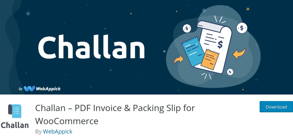 banner image of woocommerce challan plugin