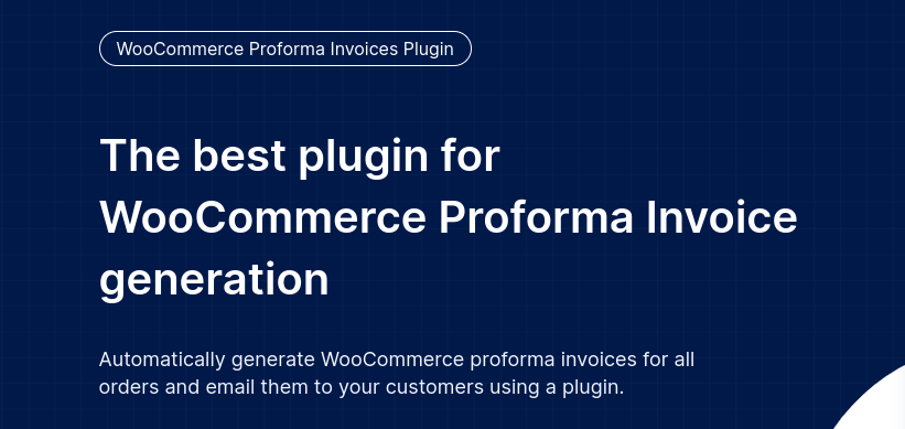 banner image of woocommerce proforma invoices plugin