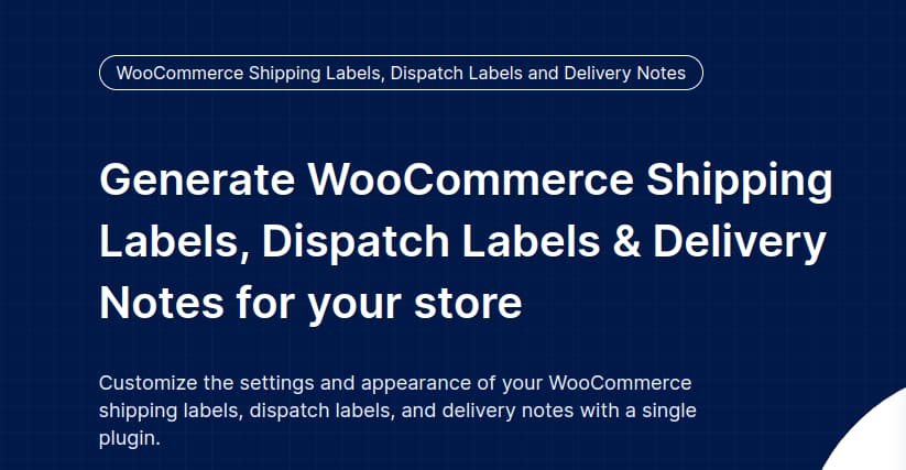 banner image of woocommerce shipping labels dispatch labels delivery notes plugin